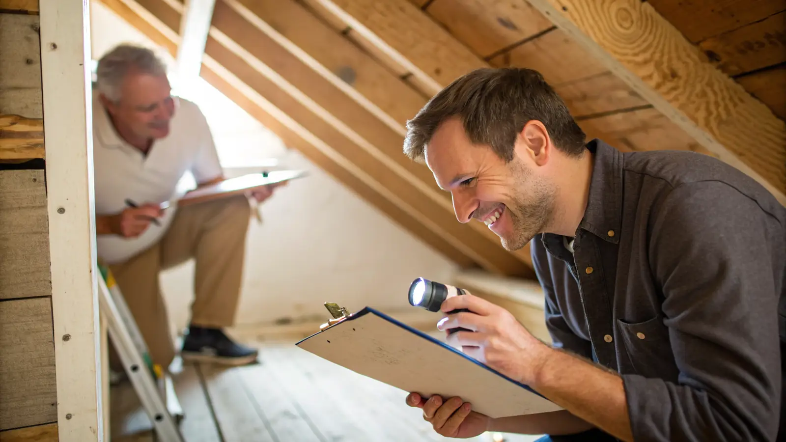 Home Inspection pro at work on a home project