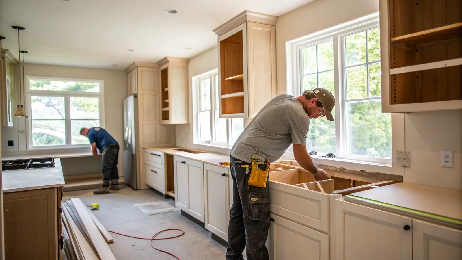 Kitchen Remodeling pro at work on a home project
