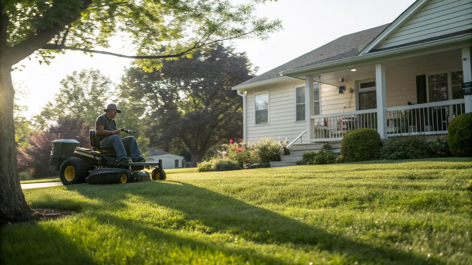 Lawn Care pro at work on a home project