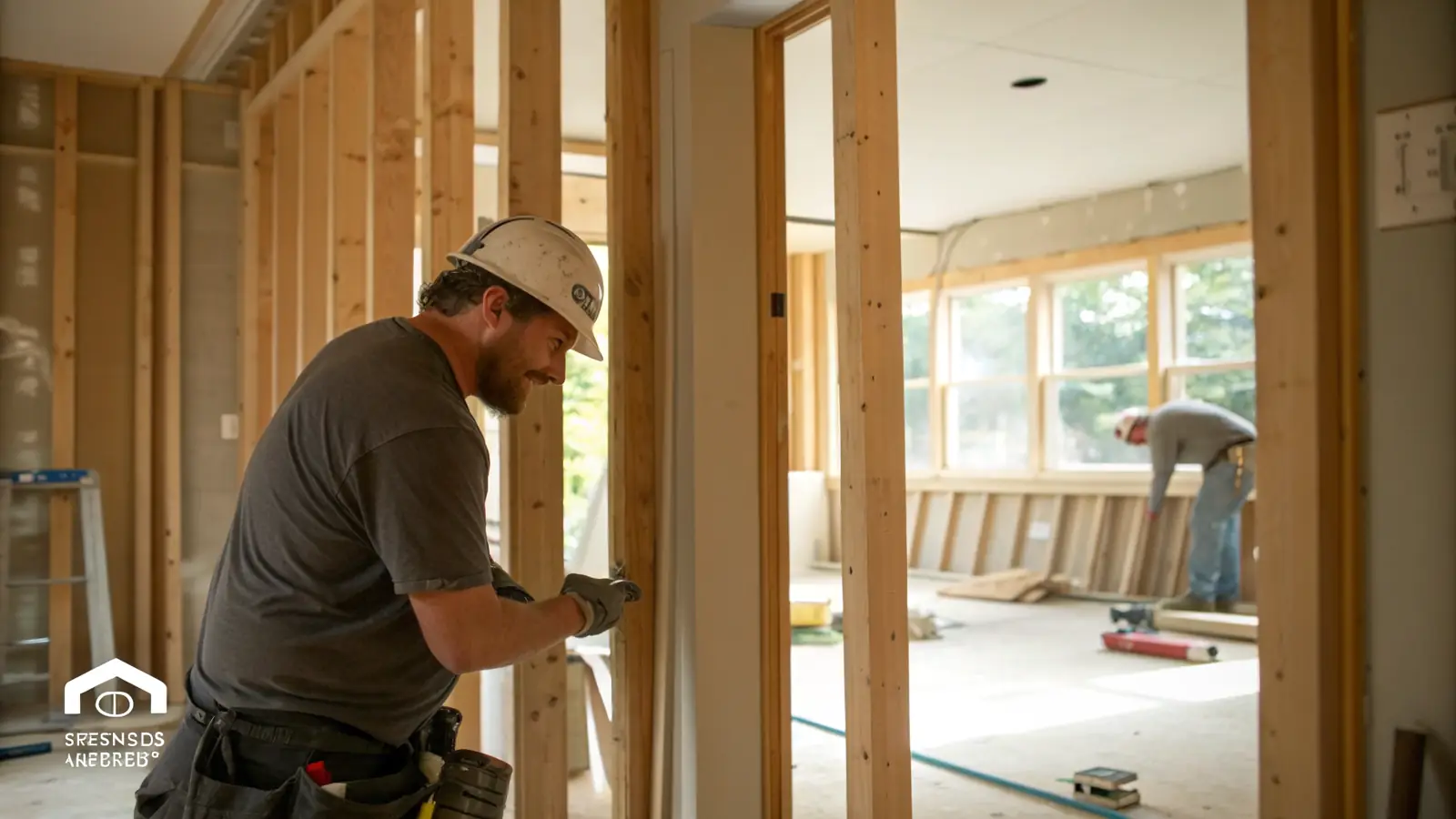 Remodeling pro at work on a home project
